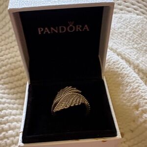 Pandora Silver Feather Ring
